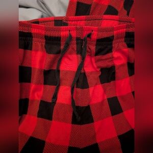 Cuddl Duds Red and Black Plaid Pajama Pants